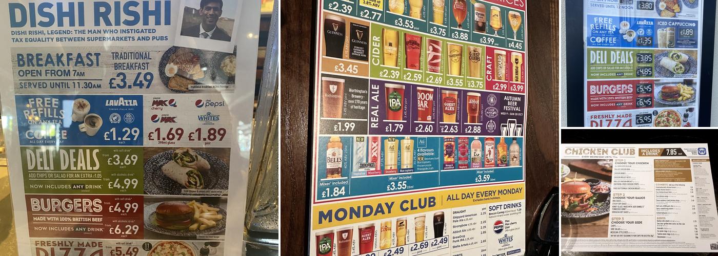 The Posset Cup - JD Wetherspoon Menu