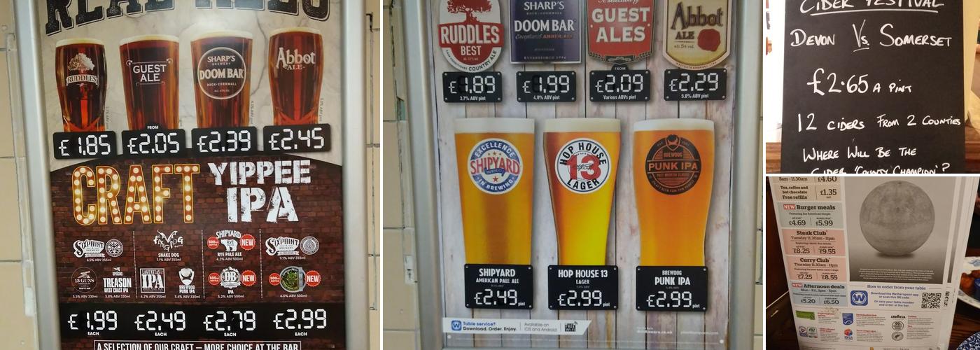 The White Ball Inn - JD Wetherspoon Menu