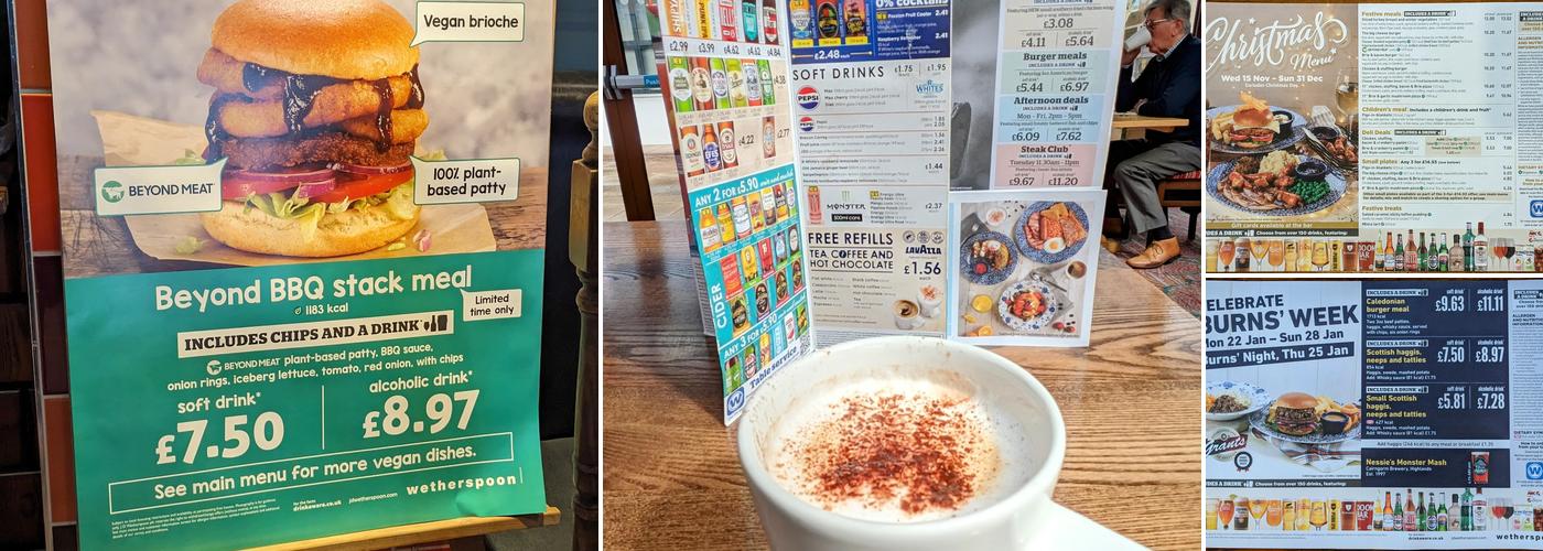 The Glassmaker - JD Wetherspoon Menu