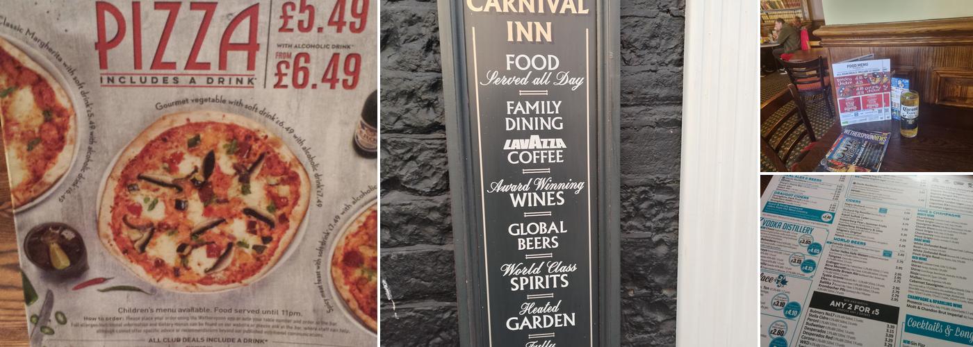 The Carnival Inn - JD Wetherspoon Menu