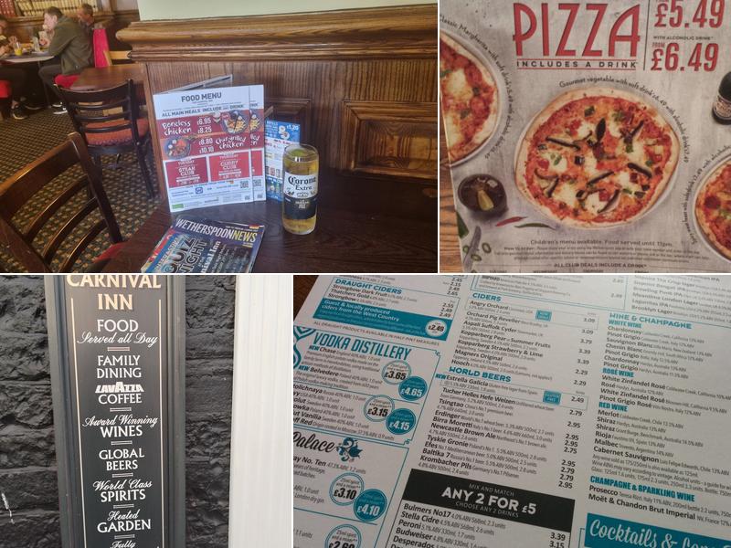 The Carnival Inn - JD Wetherspoon Menu
