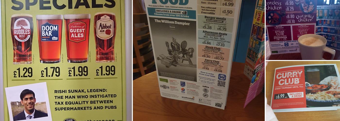The William Dampier - JD Wetherspoon Menu