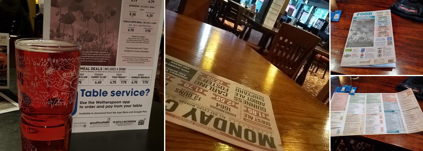 The Wilfred Owen - JD Wetherspoon Menu