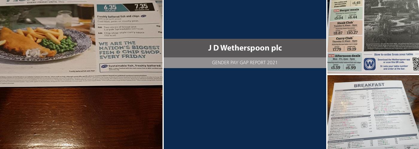 The Moon Under Water - JD Wetherspoon Menu