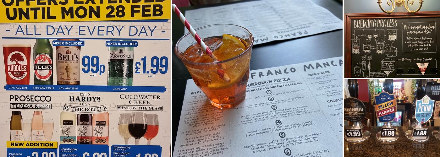 The Bank House - JD Wetherspoon Menu