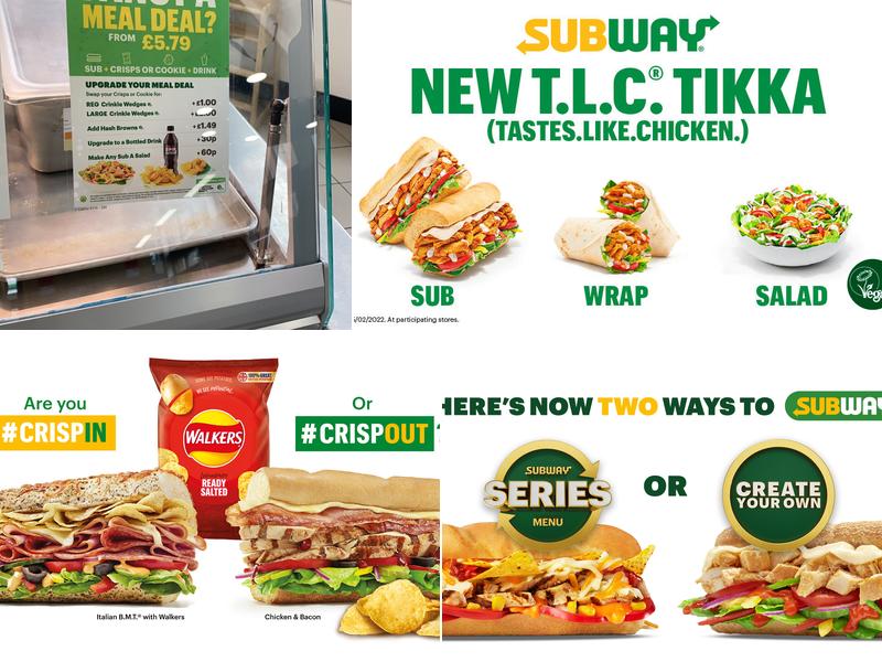 Subway Menu