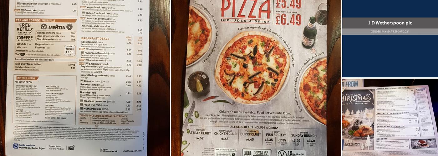 The Picture House - JD Wetherspoon Menu