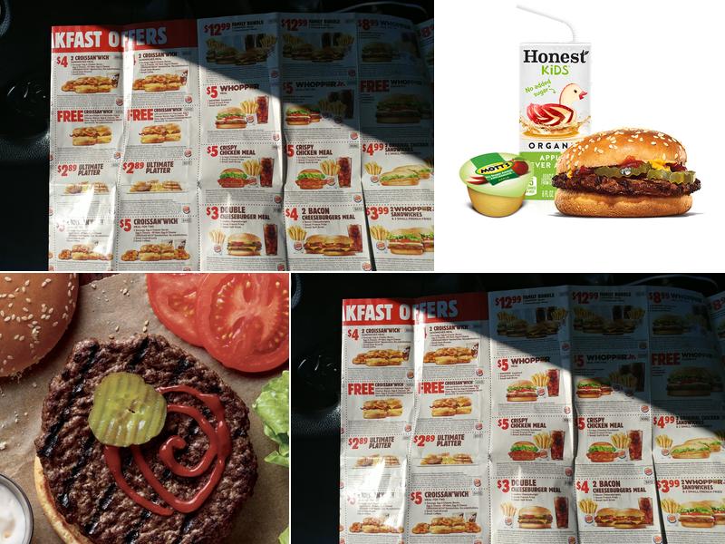 Burger King Menu