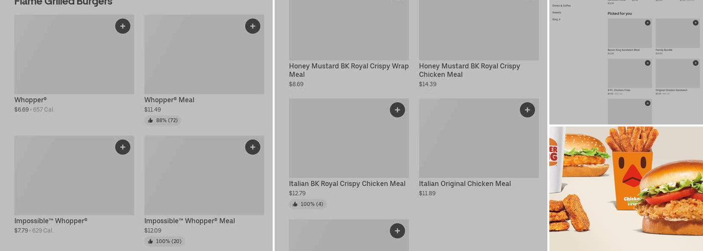 Burger King Menu