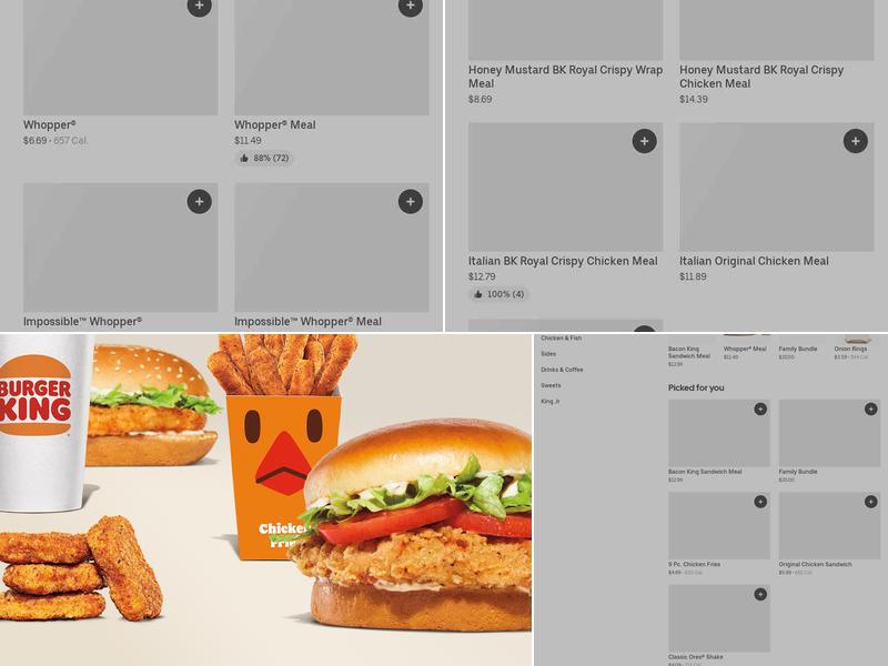 Burger King Menu