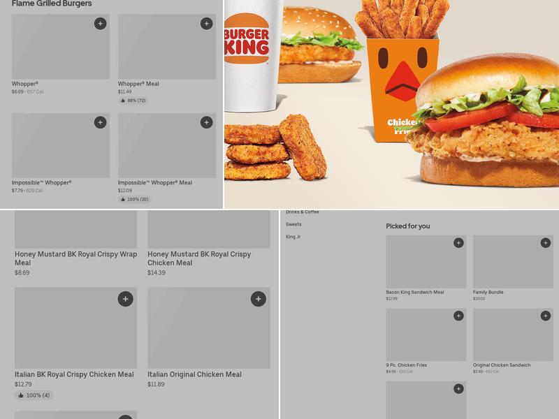 Burger King Menu