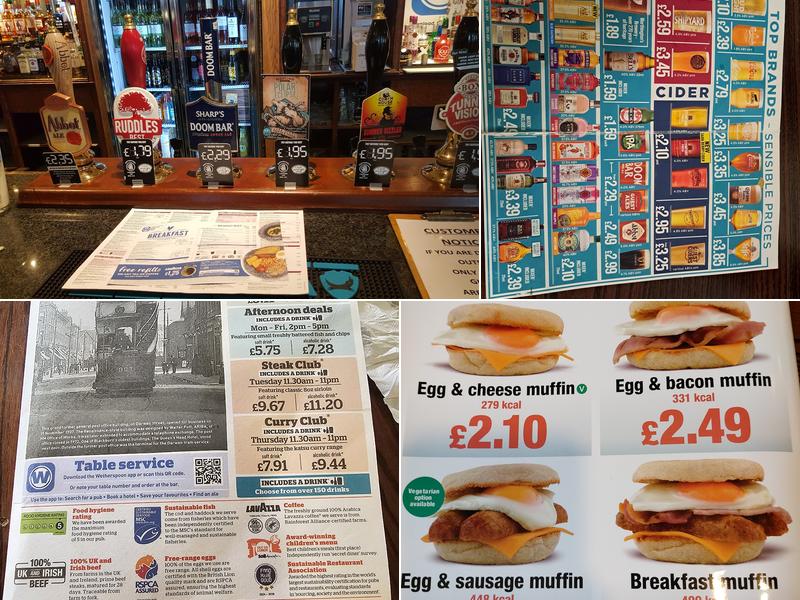 The Postal Order - JD Wetherspoon Menu