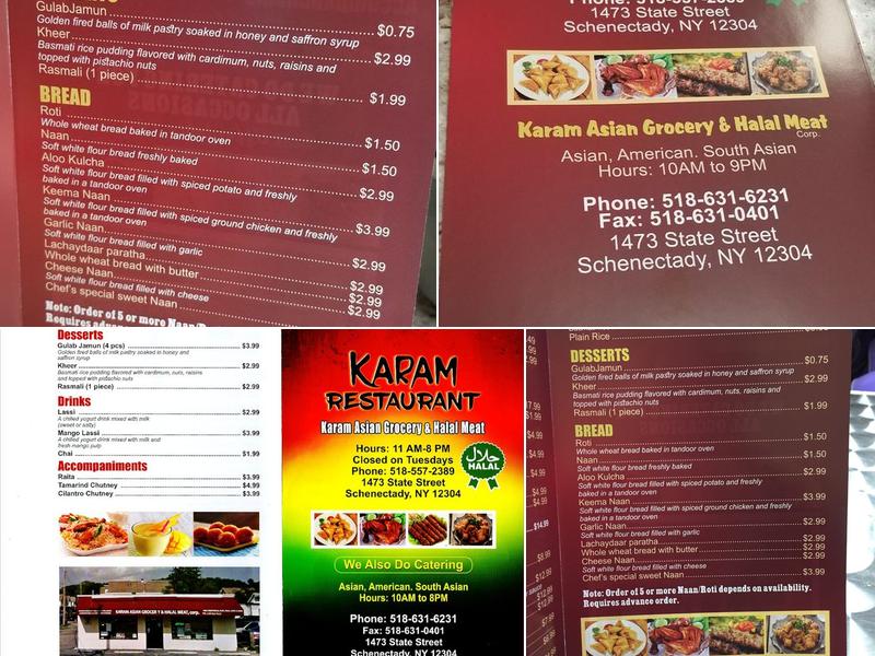 Karam Asian Grocery & Halal Meat Menu