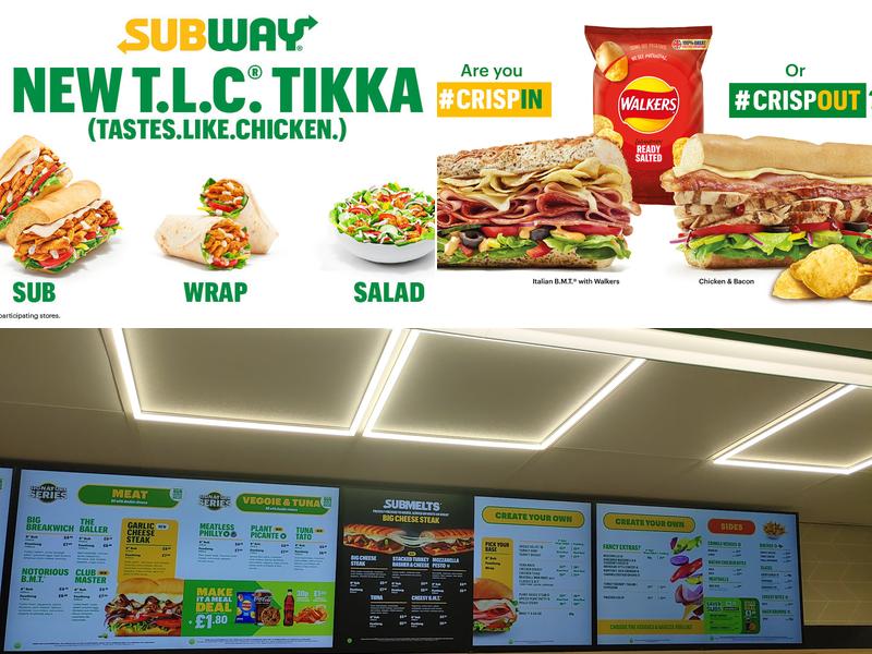 Subway Menu