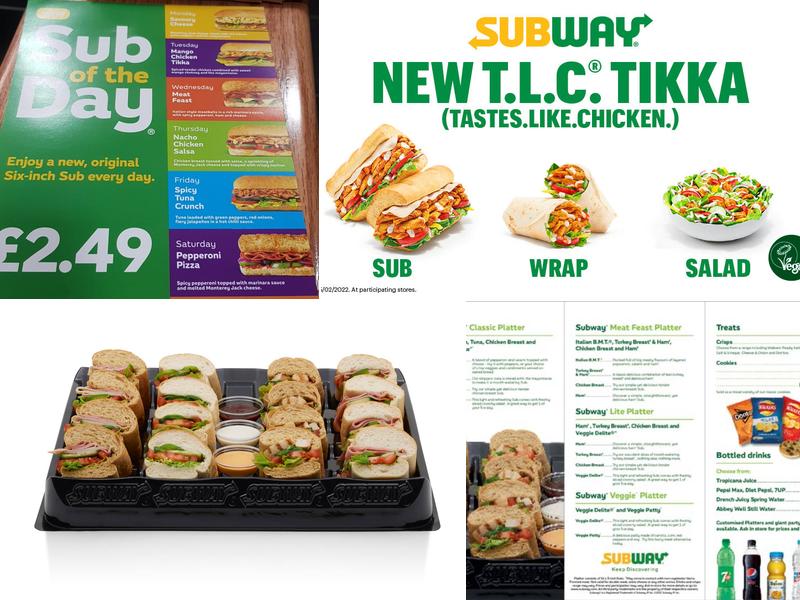 Subway Menu