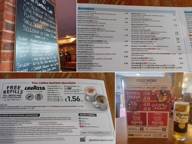 The Plimsoll Line Menu