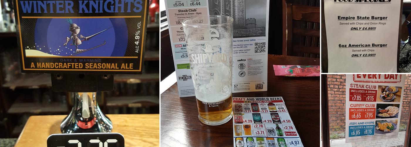 The Sir Thomas Gerard - JD Wetherspoon Menu