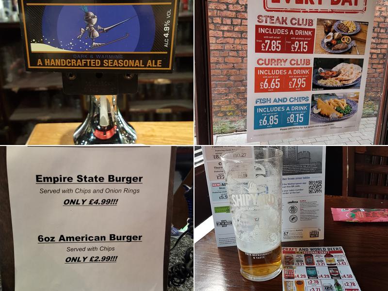 The Sir Thomas Gerard - JD Wetherspoon Menu