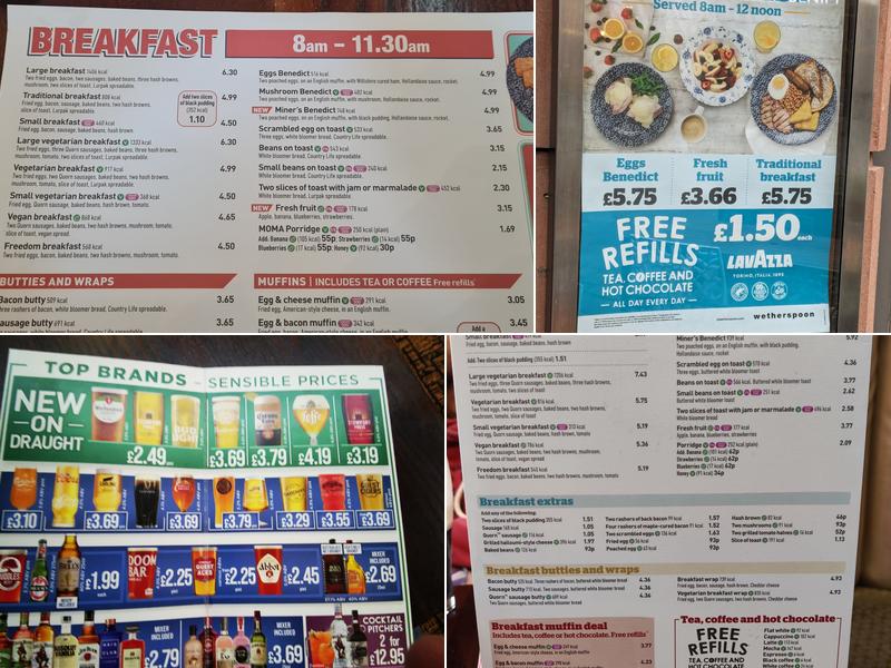 The Welkin - JD Wetherspoon Menu