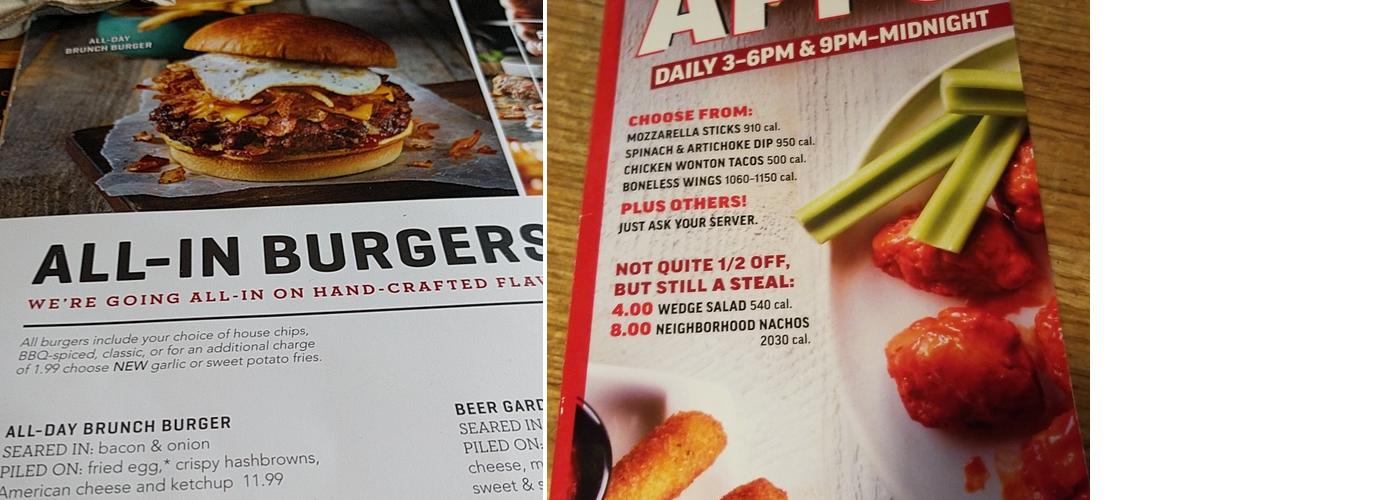 Applebee's Grill + Bar Menu