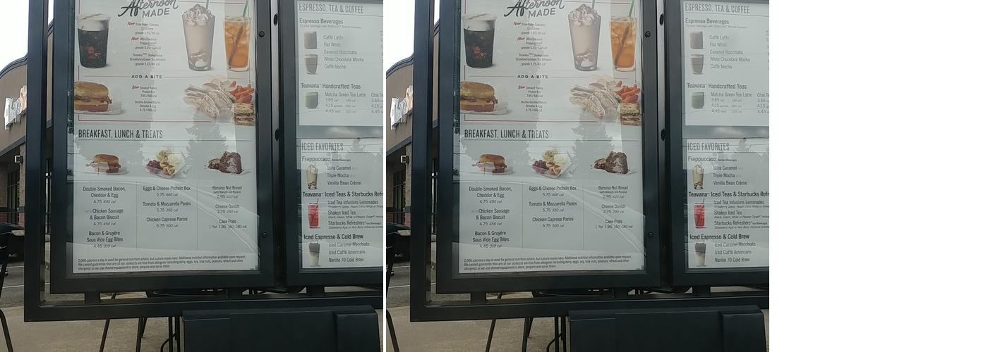 Starbucks Coffee Company Menu