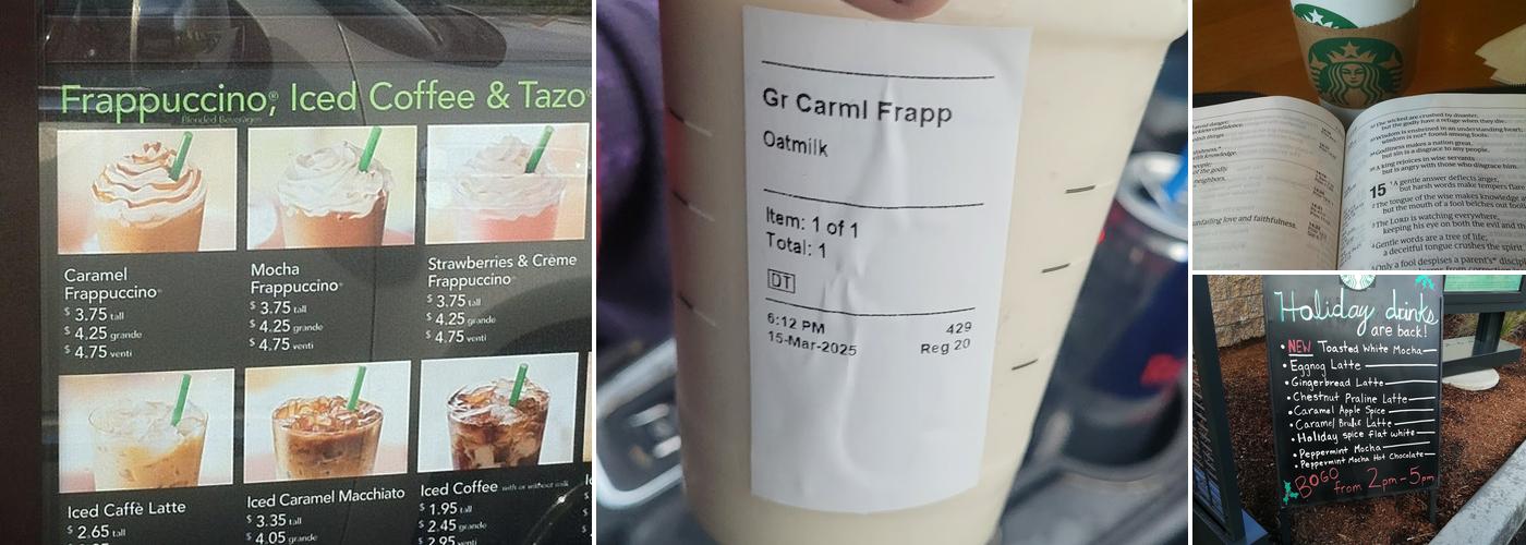 Starbucks Menu
