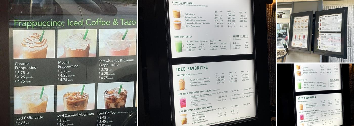 Starbucks Menu