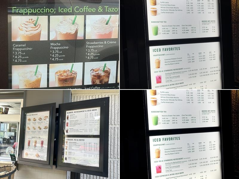 Starbucks Menu