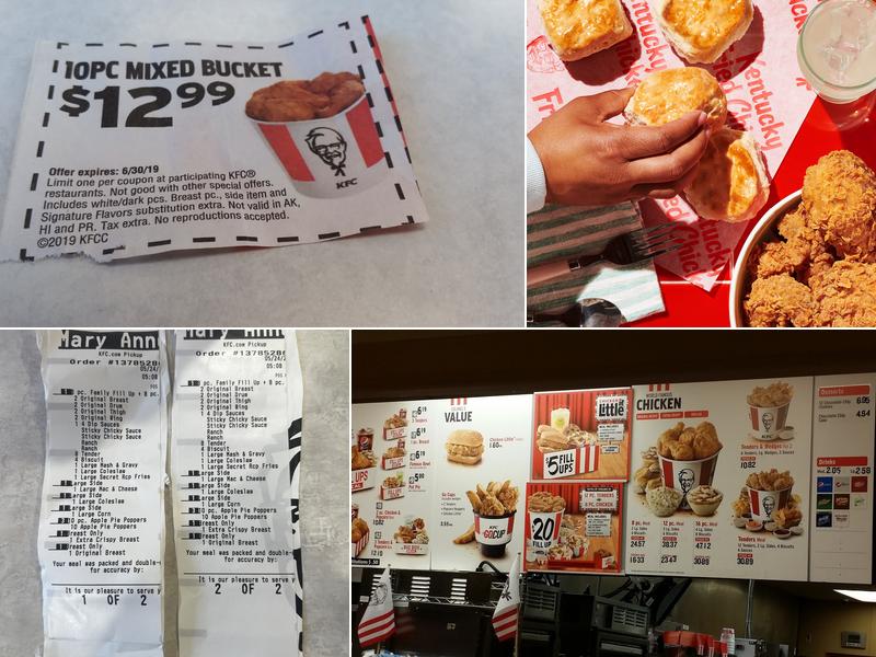 KFC Menu