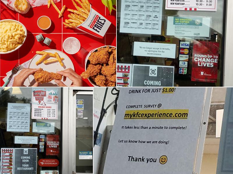 KFC Menu