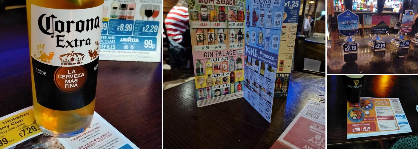The Lime Kiln - JD Wetherspoon Menu