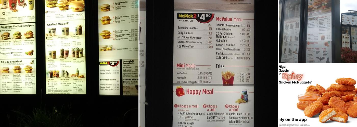 McDonald's Menu