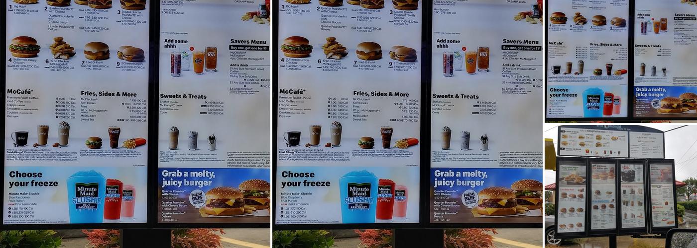 McDonald's Menu