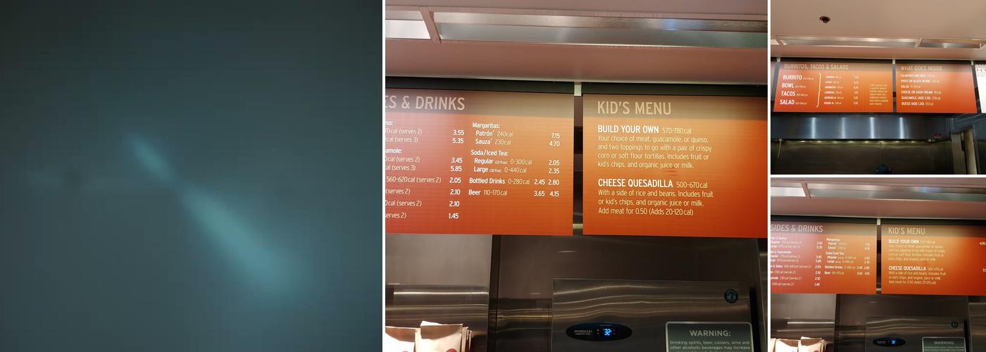 Chipotle Mexican Grill Menu