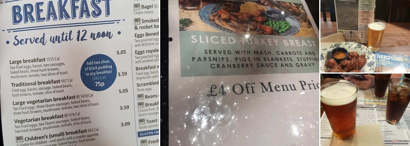 The Childwall Fiveways Hotel - JD Wetherspoon Menu