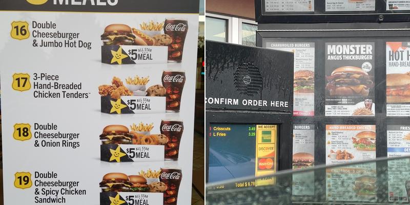 Carl’s Jr. Menu