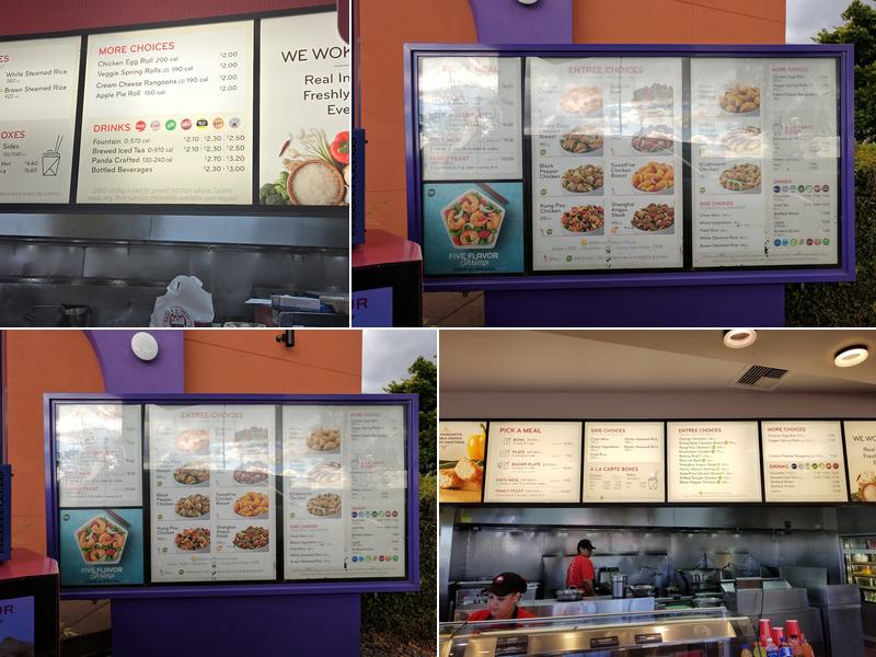 Panda Express Menu