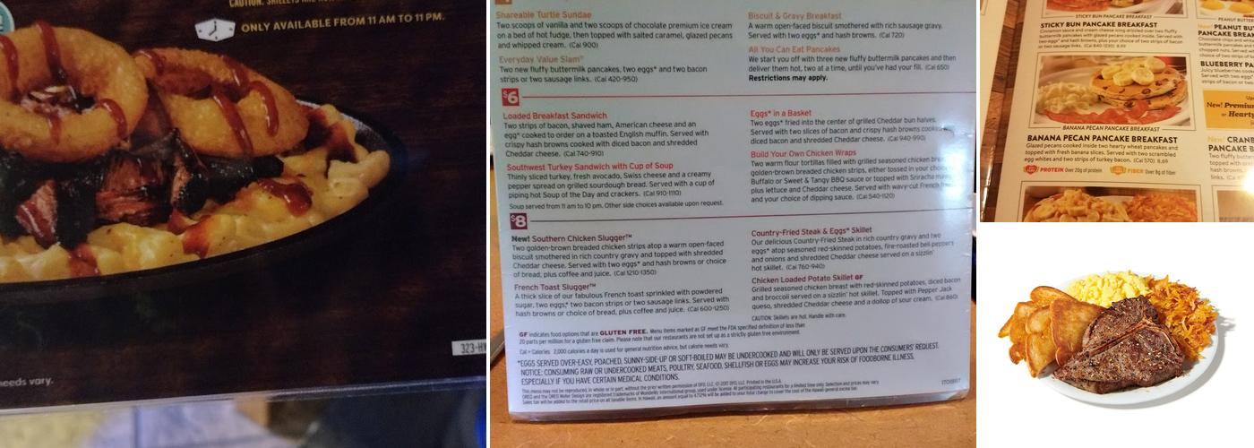 Denny's Restaurant Menu