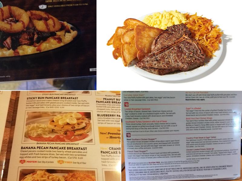 Denny's Restaurant Menu