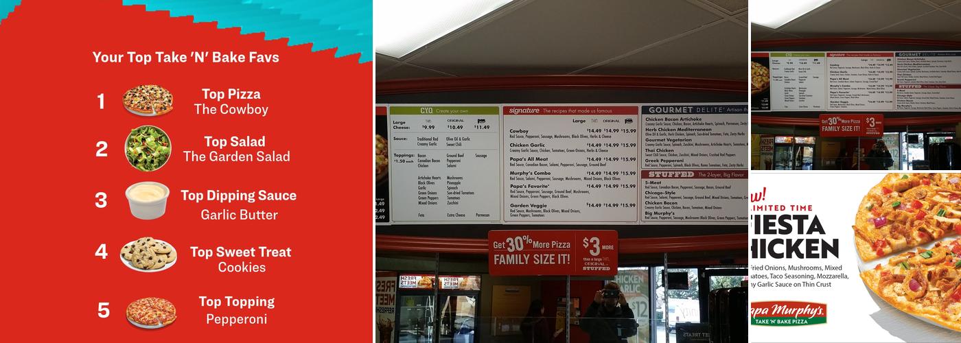 Papa Murphy's | Take 'N' Bake Pizza Menu