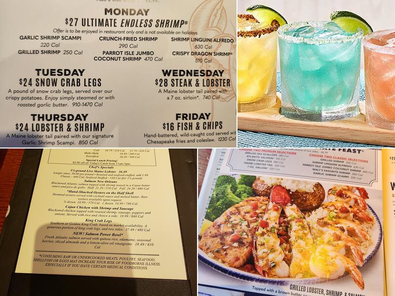 Red Lobster Menu