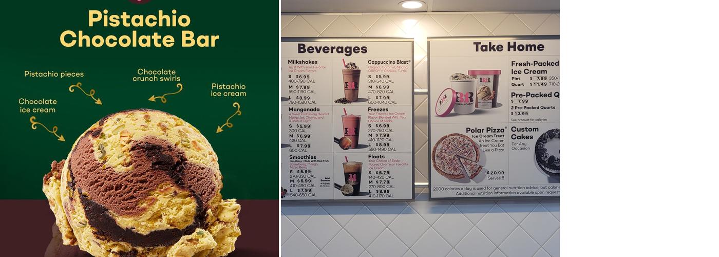 Baskin-Robbins Menu
