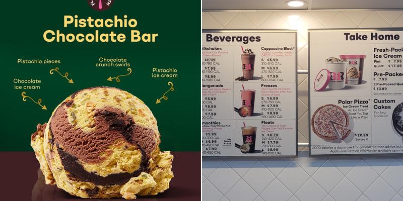 Baskin-Robbins Menu