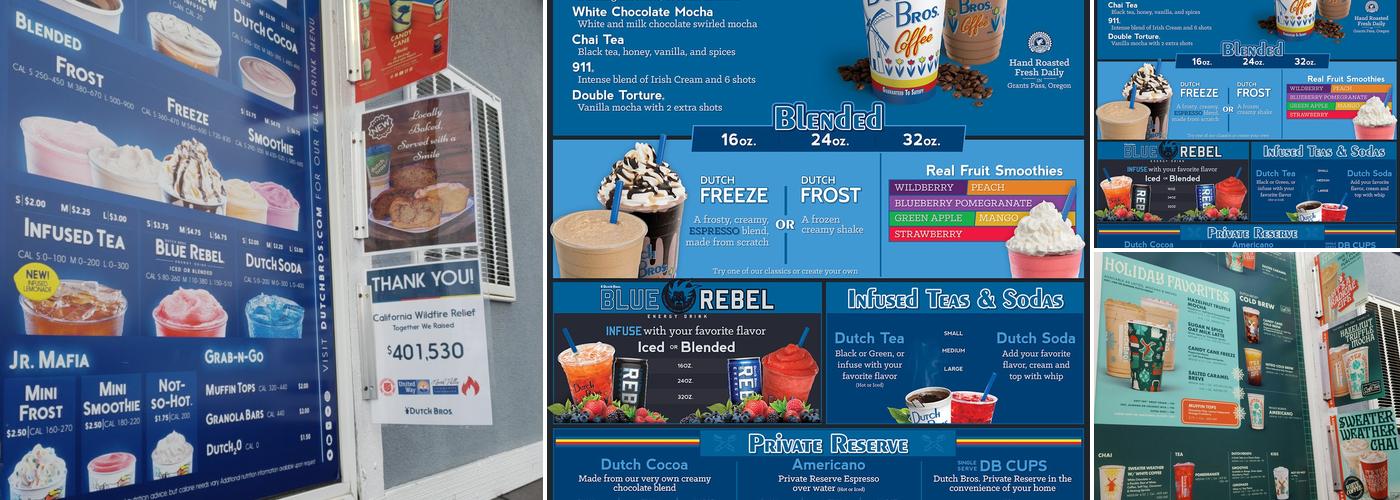 Dutch Bros Coffee Menu