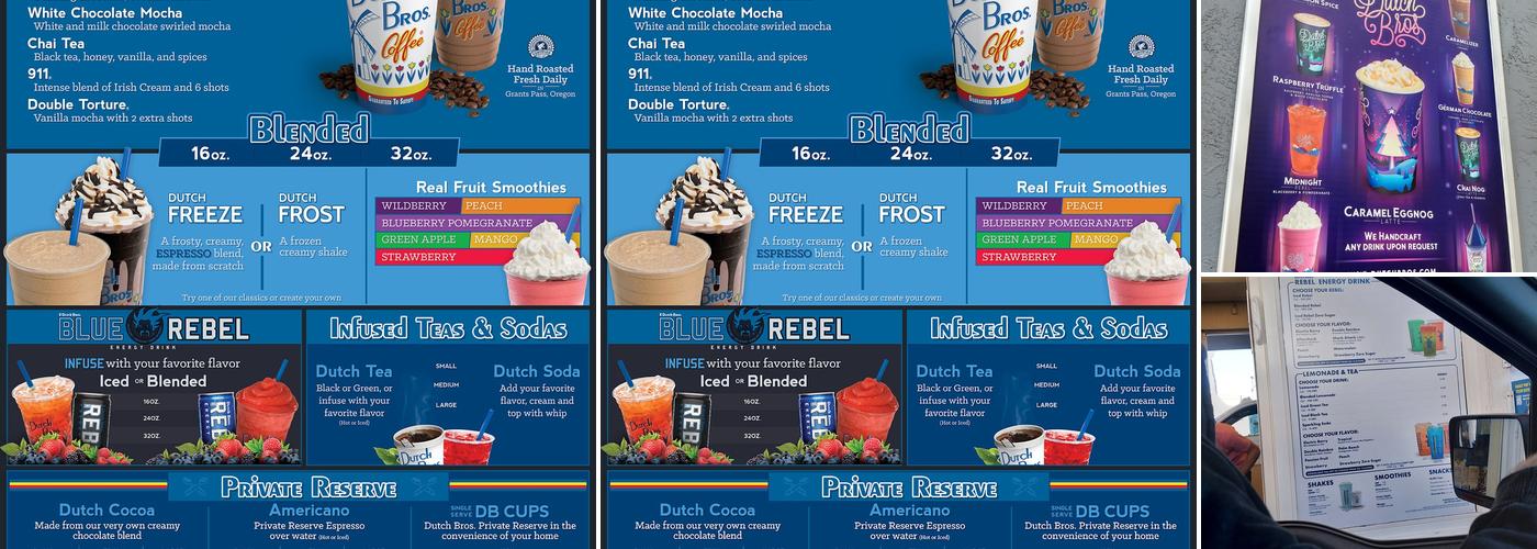 Dutch Bros Coffee Menu