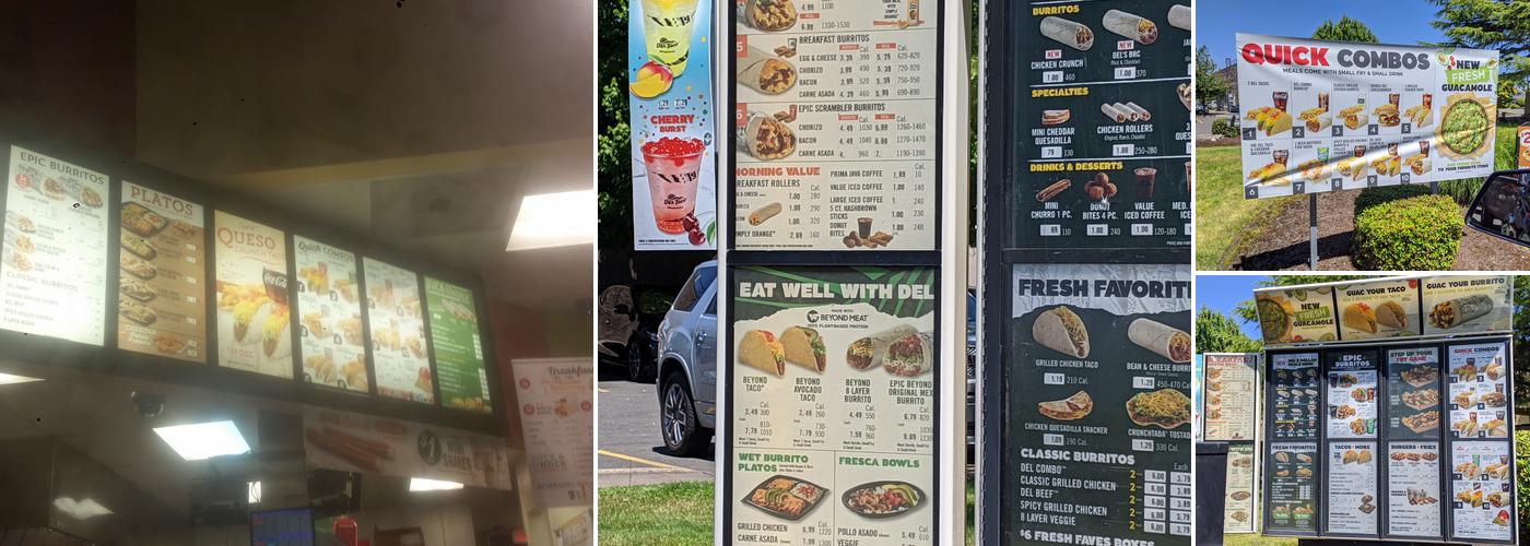 Del Taco Menu