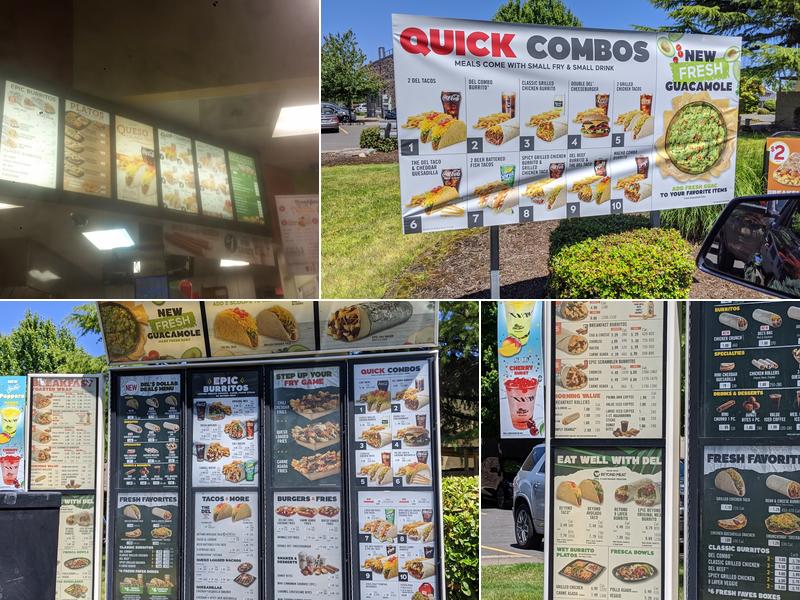 Del Taco Menu