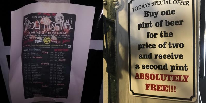 The Victoria Biker's Pub Menu