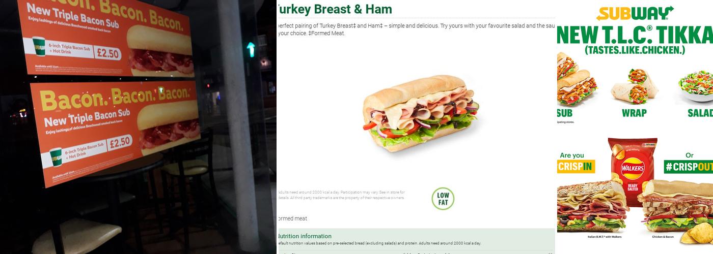 Subway Menu