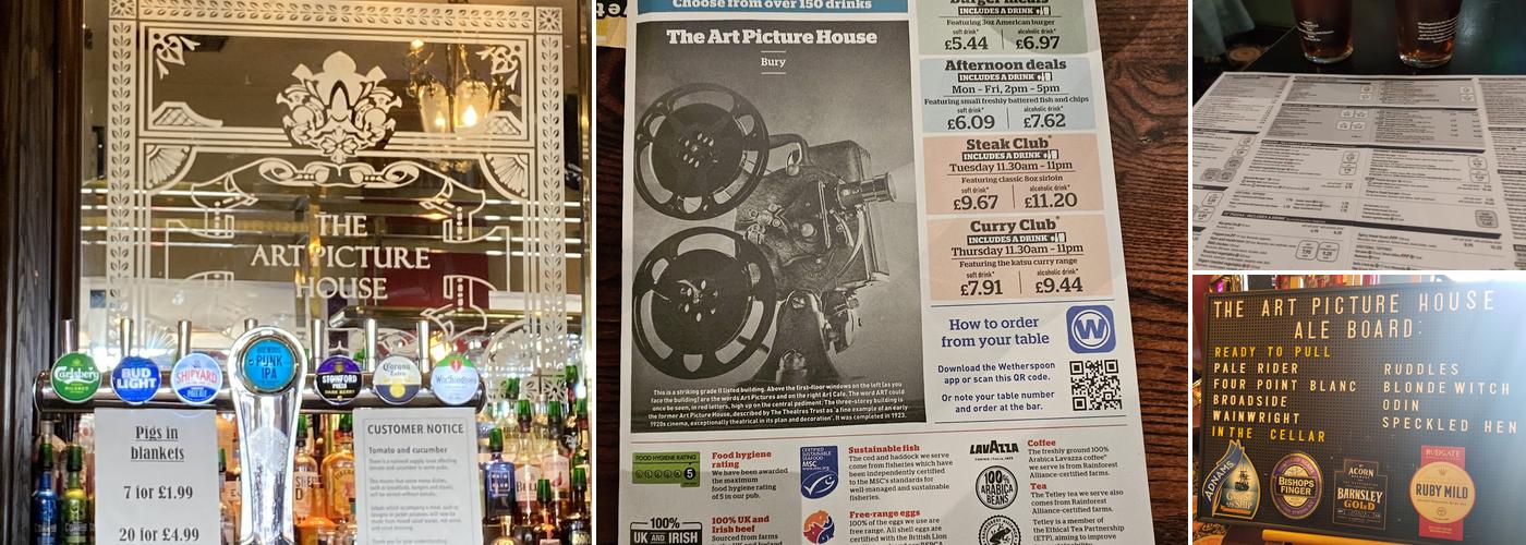 The Art Picture House - JD Wetherspoon Menu